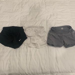 Gently Enjoyed Lot of 3 XS (6X) Girls Shorts.  Nike and Athleta Girl